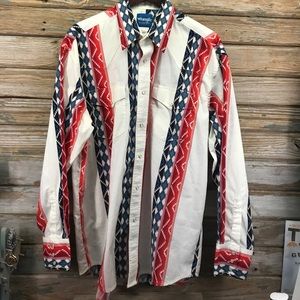 Vintage Wrangler Western Pearl Snap Shirt